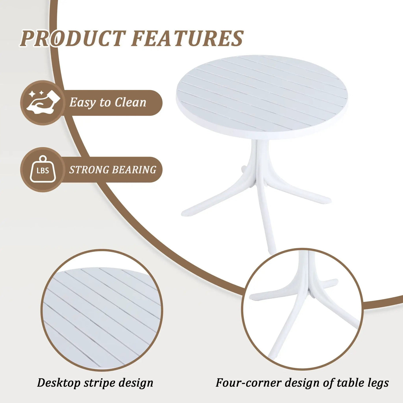 Modern Lounge Chair Set With Round Table by HouseOfZazla