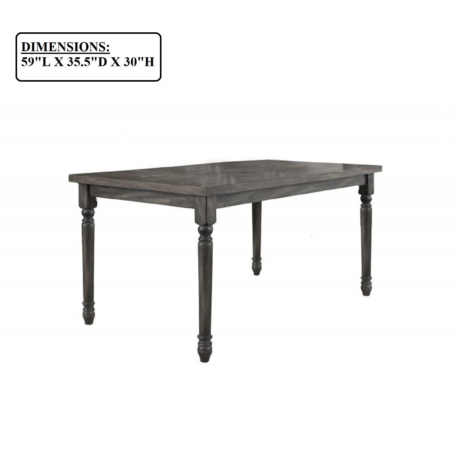 Rectangular Dining Table - Gray by Unique Piece Furniture