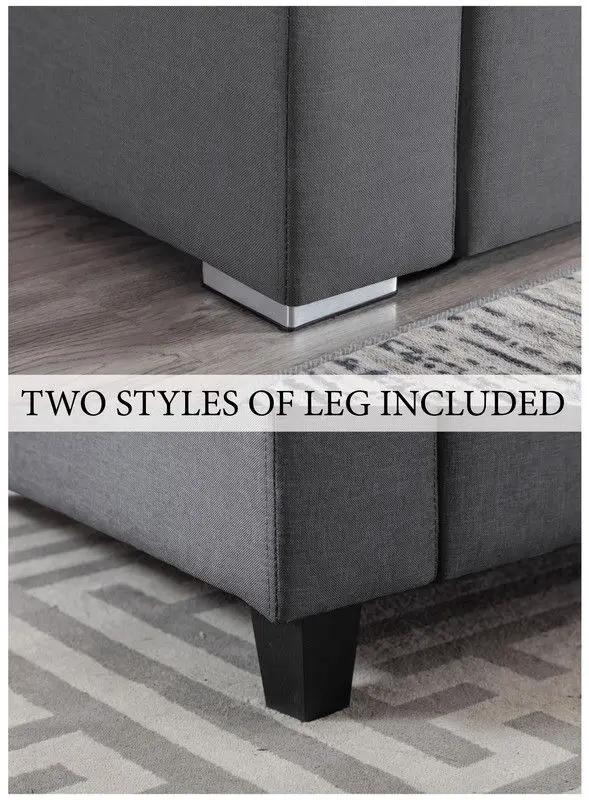 Nolan - Fabric 5 Piece Sectional Sofa With Interchangeable Legs by Unique Piece Furniture