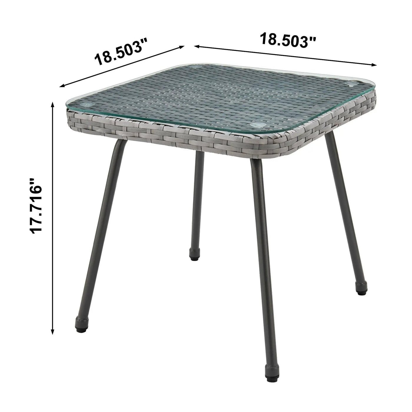 Cannes - 3 Piece Outdoor Patio Conversation Set by HouseOfZazla