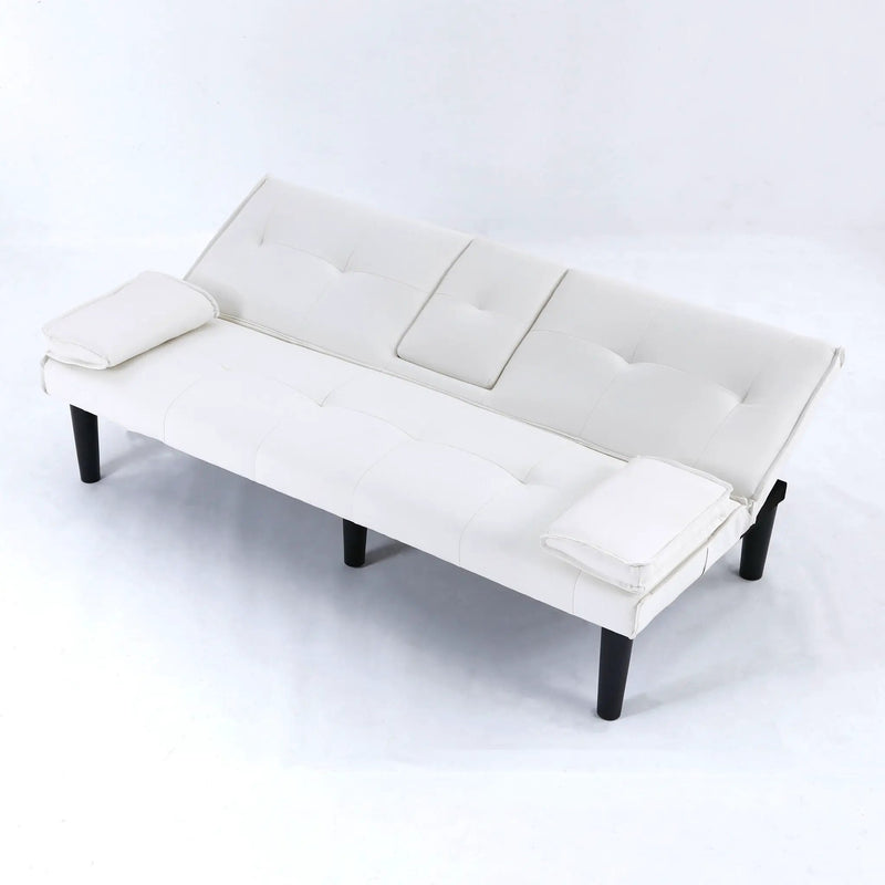 Sofa Bed With Foldable Design And Cup Holder by HouseOfZazla