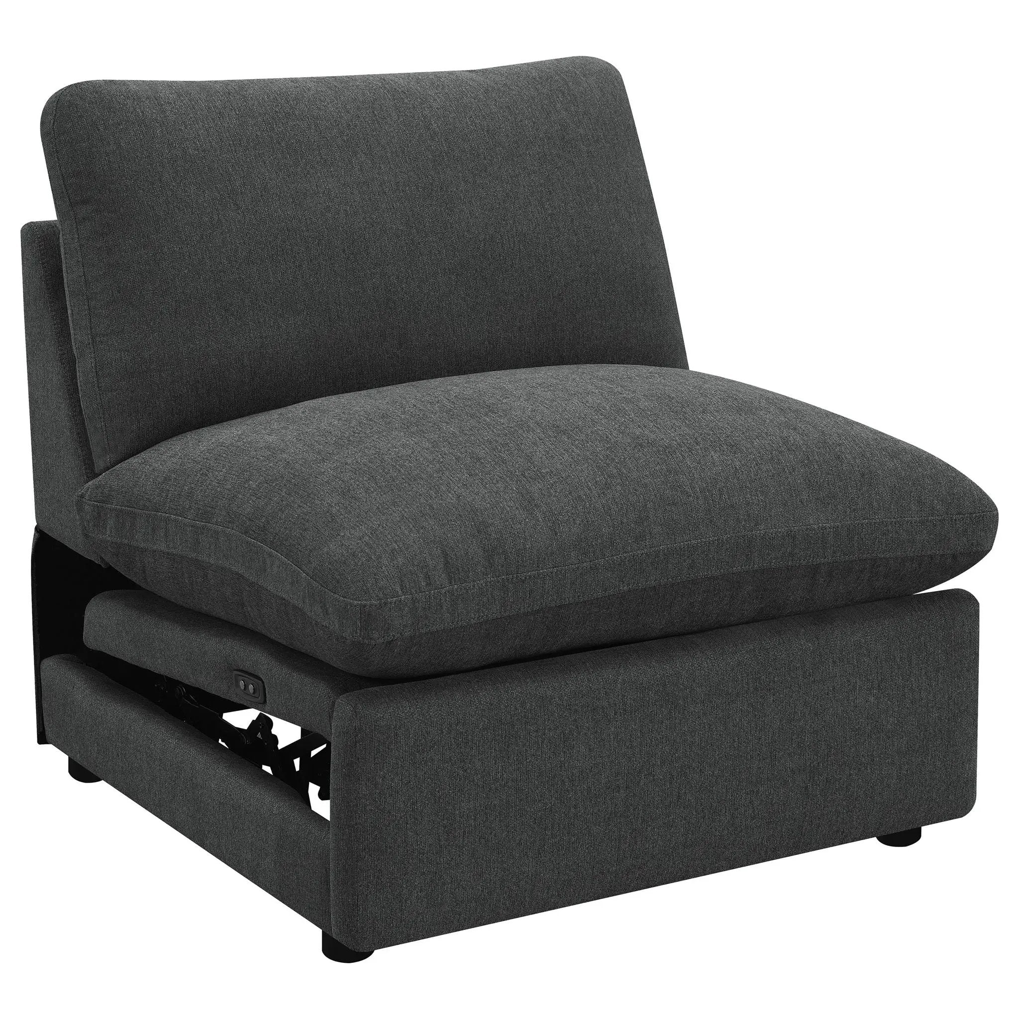 Collins 5-piece Modular Power Reclining Sectional Dark Grey by Unique Piece Furniture