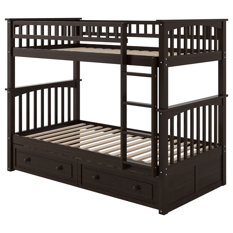 Bunk Bed With Drawers, Convertible Design by HouseOfZazla