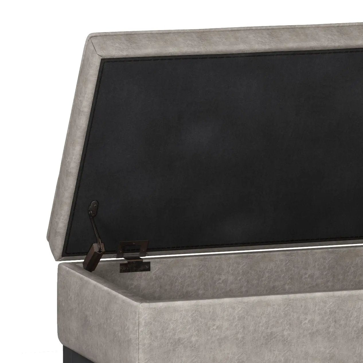 Cosmopolitan - Storage Ottoman Bench With Open Bottom by Unique Piece Furniture
