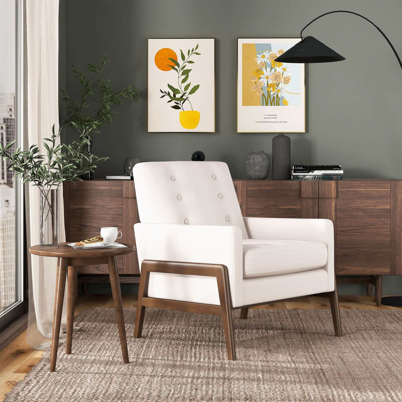 Cole - Solid Wood Lounge Chair by Unique Piece Furniture