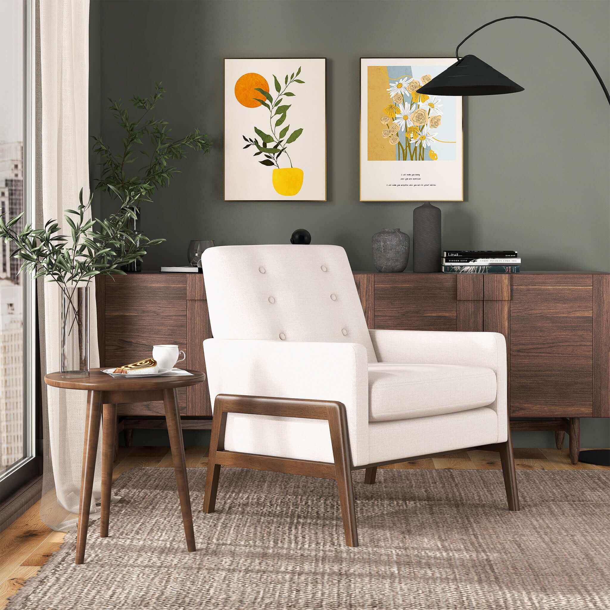 Cole - Solid Wood Lounge Chair by HouseOfZazla