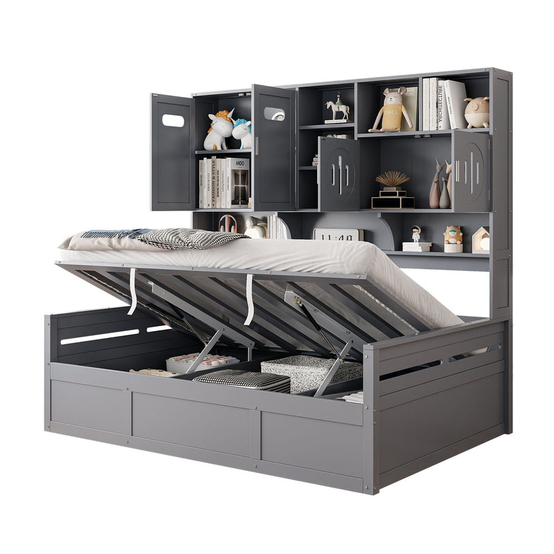 Daybed With All-In-One Cabinet And Shelf by HouseOfZazla