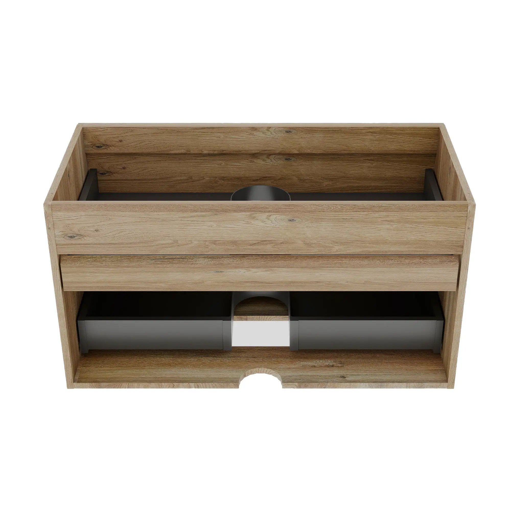 Grace 36" Rough Oak Bathroom Vanity by HouseOfZazla