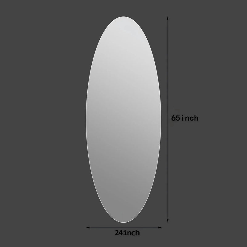 Modern Oval Full Length Wall Mirror by HouseOfZazla