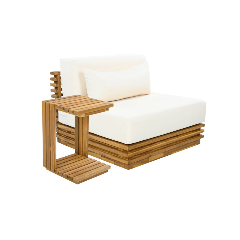 Oversized Outdoor 2-Piece Chat Set with Club Chair and Side Table by HouseOfZazla