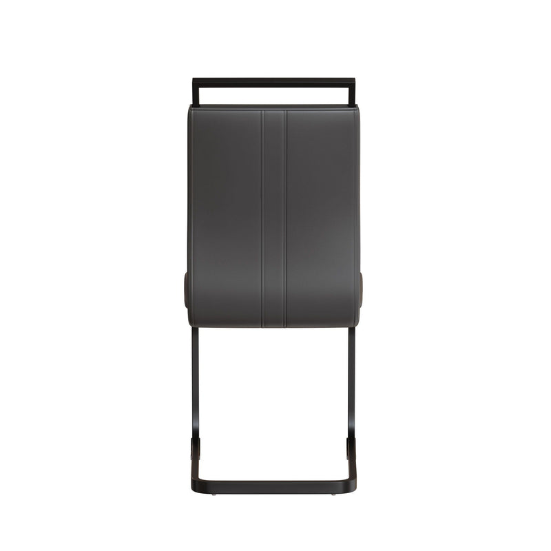 Modern Dining Chairs With High Back Upholstered Design Metal Legs by HouseOfZazla