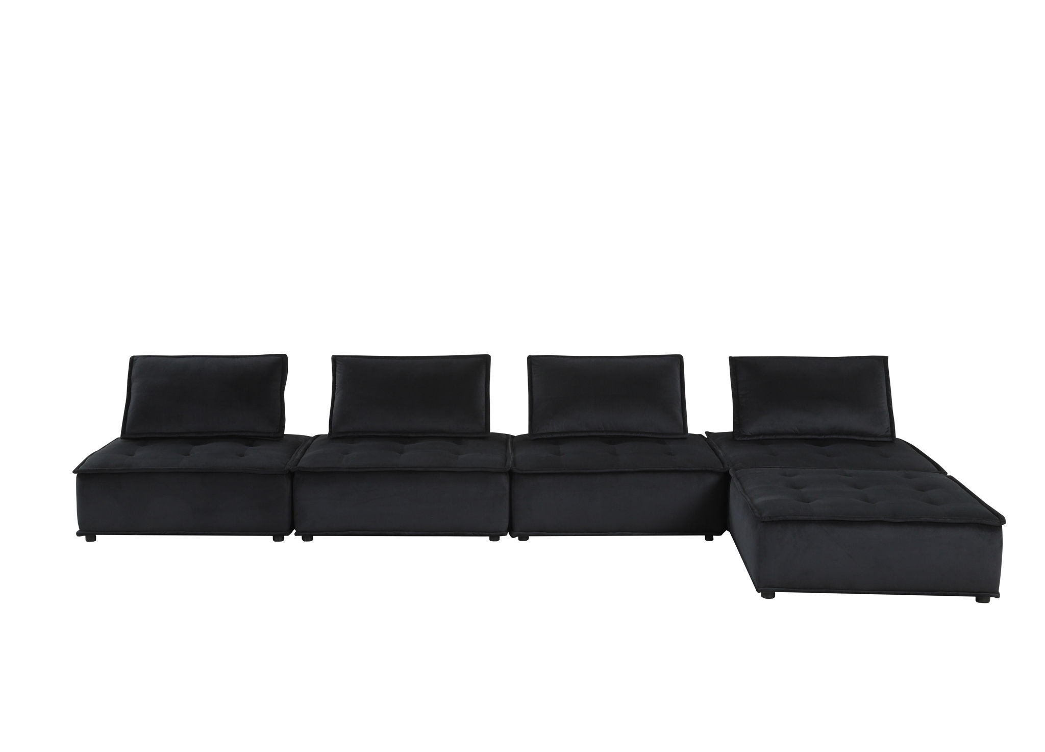 Anna - Stylish Sectional Sofa Ottoman by HouseOfZazla