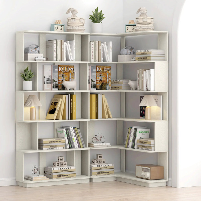 Modern 5 Tier Open Storage Bookcase by HouseOfZazla