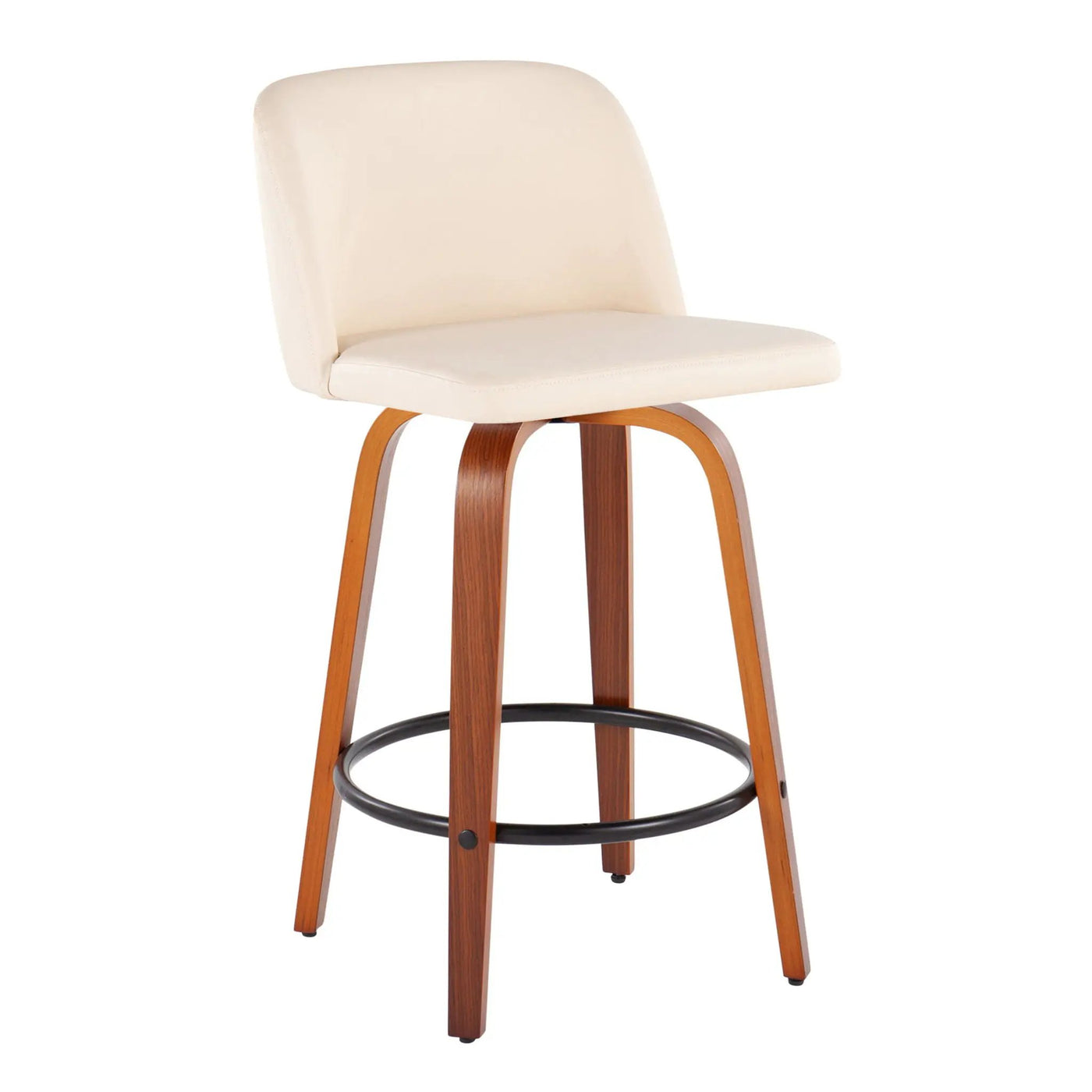 Toriano - Mid Century Modern, Counter Stool (Set of 2) by HouseOfZazla