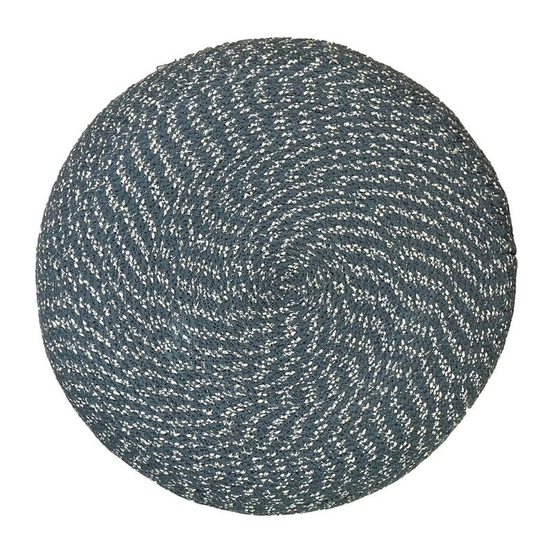 Bayley - Versatile Round Braided Pouf by HouseOfZazla