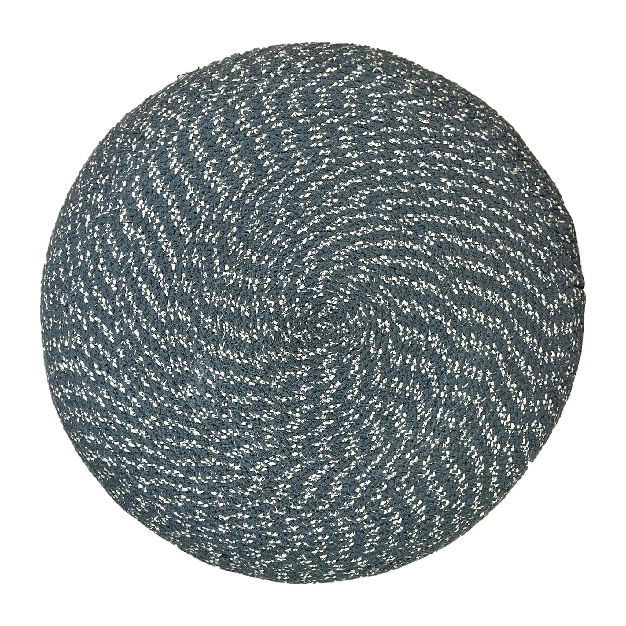 Bayley - Versatile Round Braided Pouf by Unique Piece Furniture