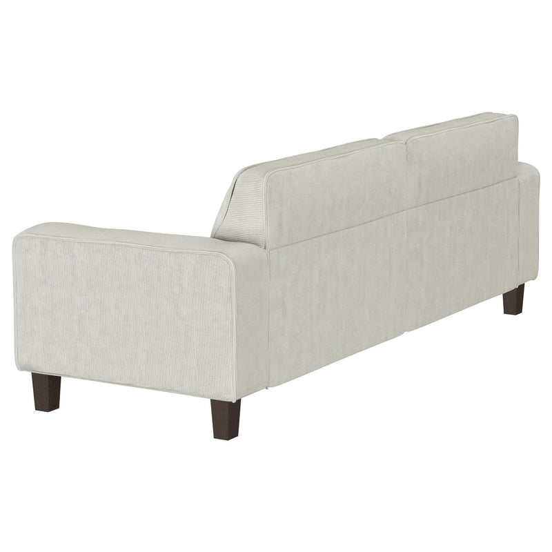 Xana - 2 Piece Upholstered Track Arm Sofa Set - Greige by HouseOfZazla