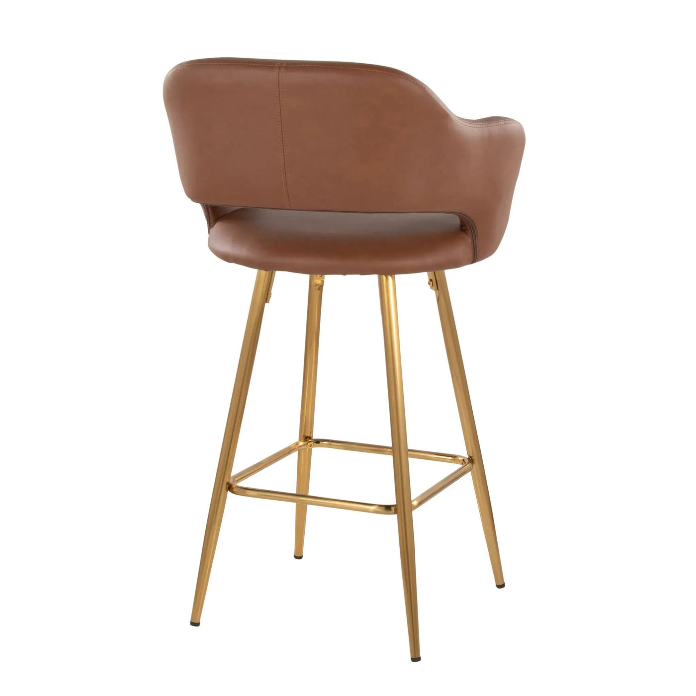 Margarite - Contemporary Fixed Height Counter Stool With Footrest (Set of 2) With Square by HouseOfZazla