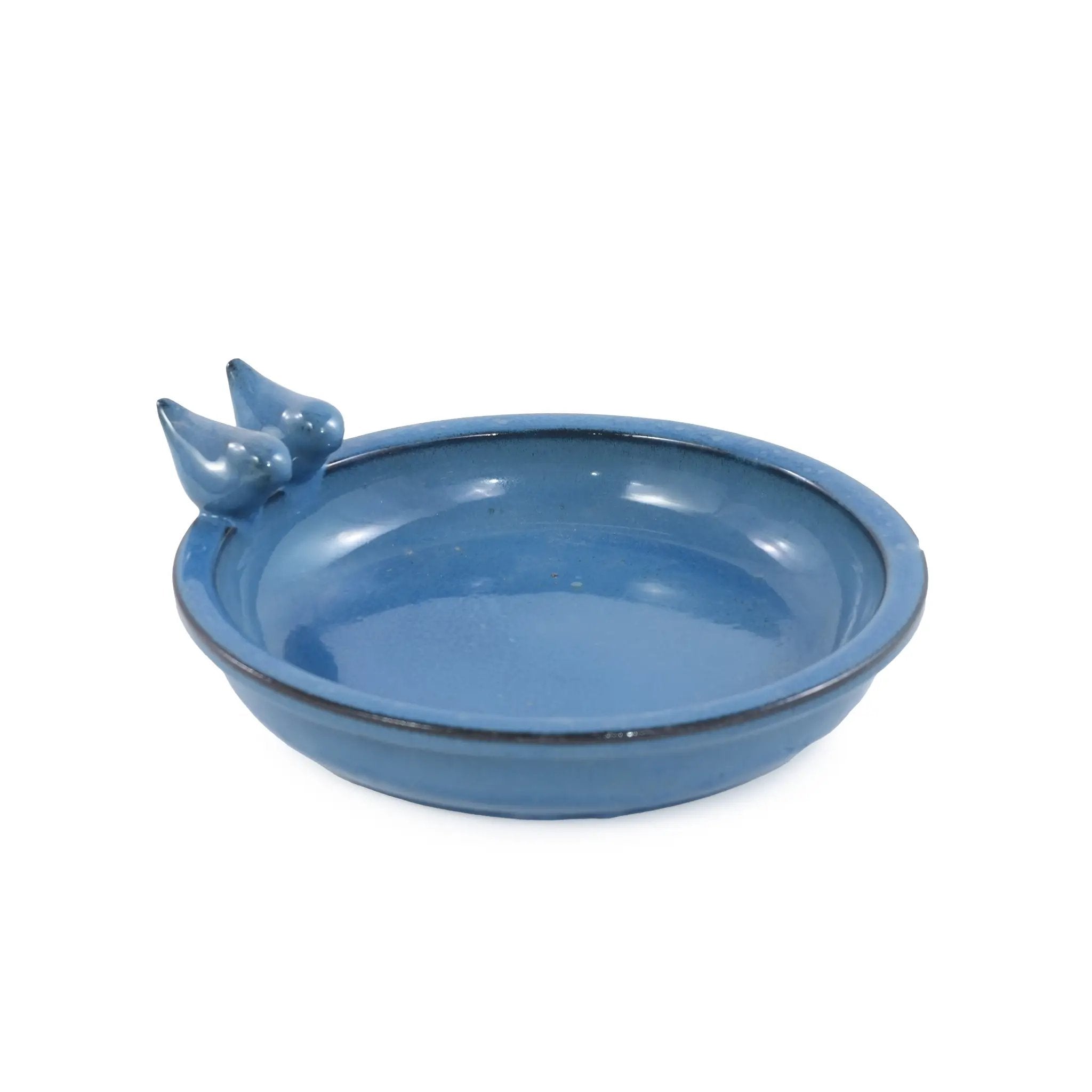 Handmade Ceramic Bird Bath, 11.8 Inch by HouseOfZazla