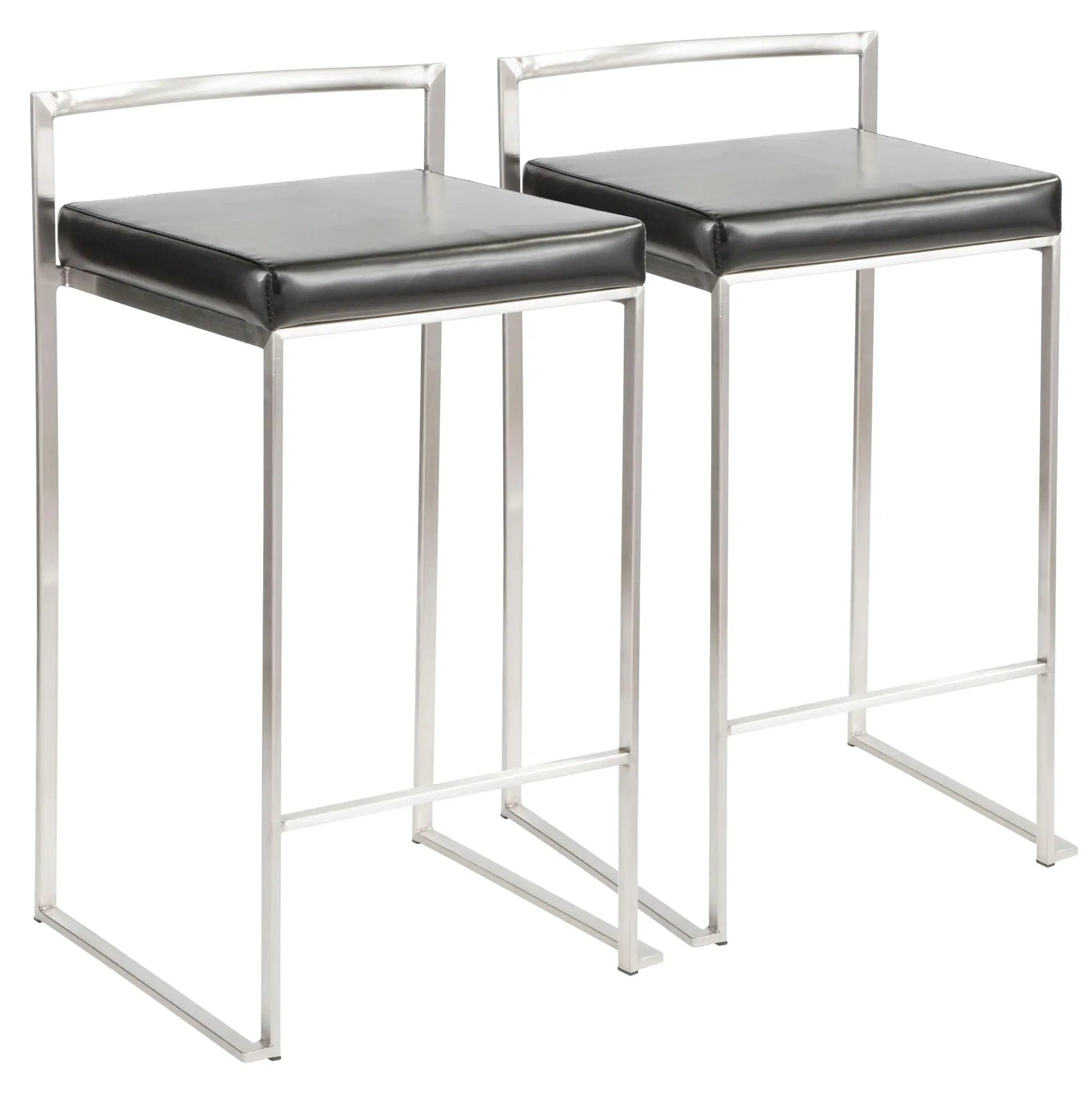 Fuji - Contemporary, Stackable Elegant Counter Stool (Set of 2) by HouseOfZazla