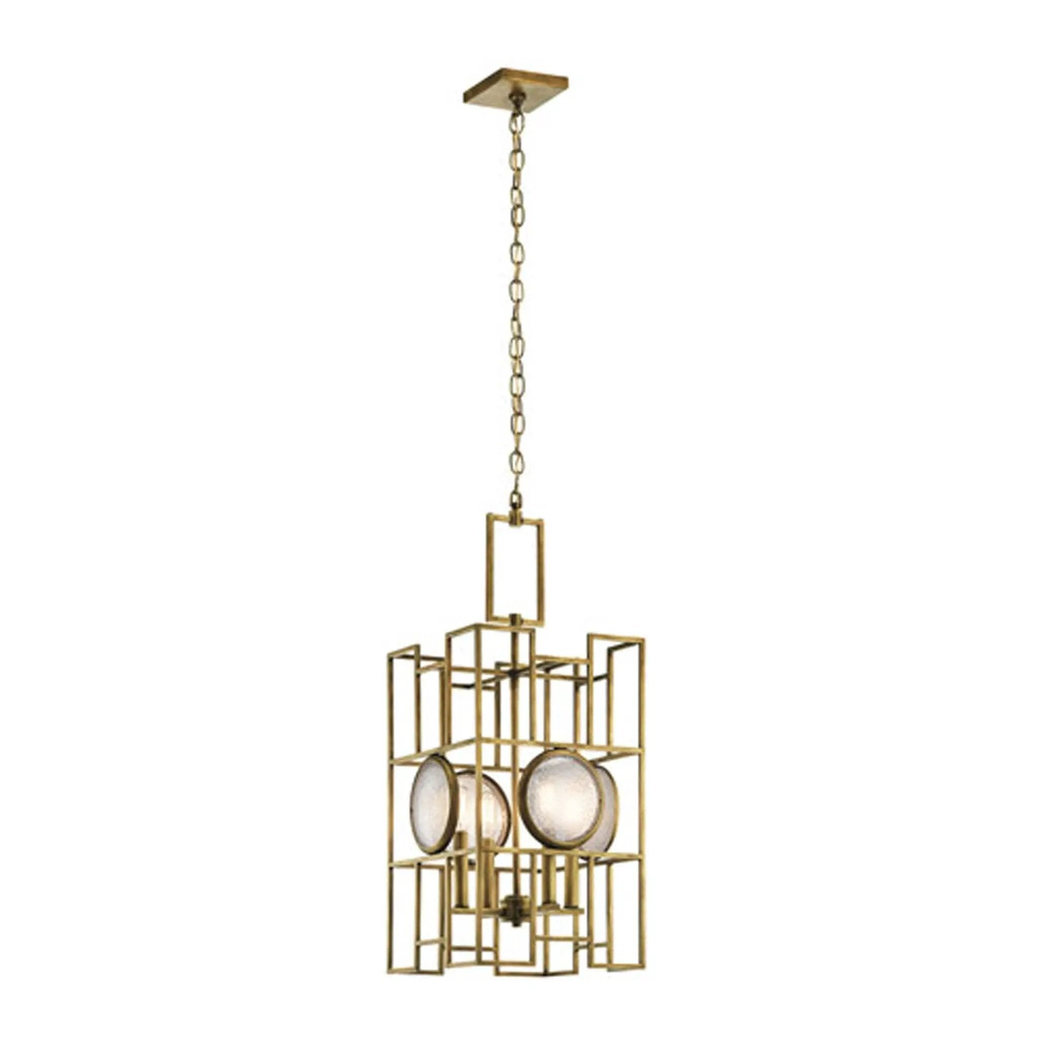 Kichler 43933NBR Vance 4 Light 13 inch Pendant, Natural Brass by Selzalot