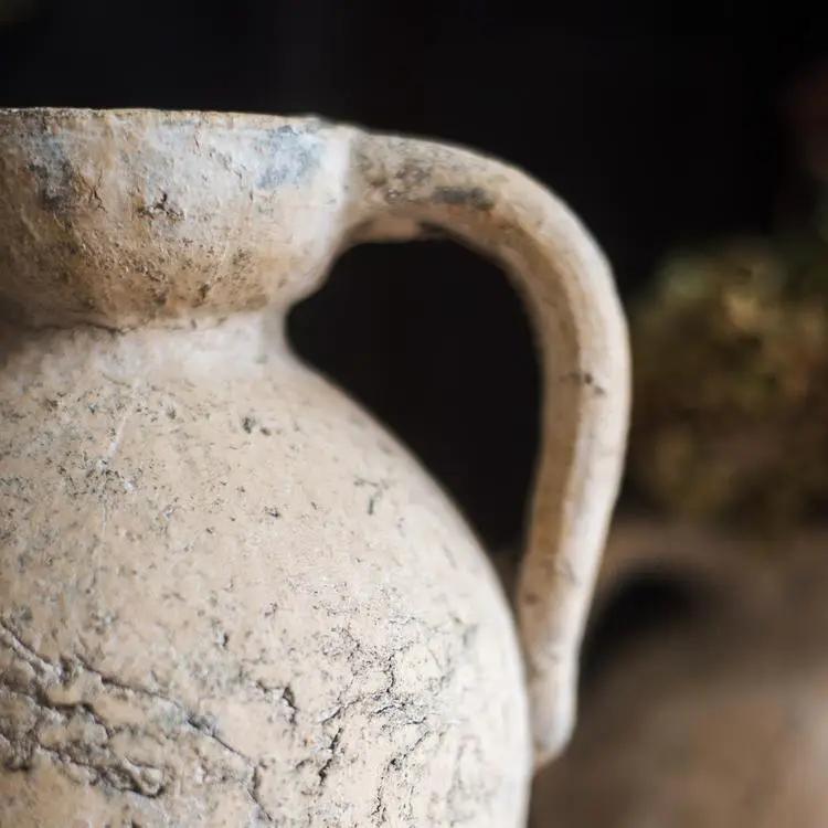 Cement Pot Pompeii Style Handmade Art Amphora Vase Pot by RusticReach