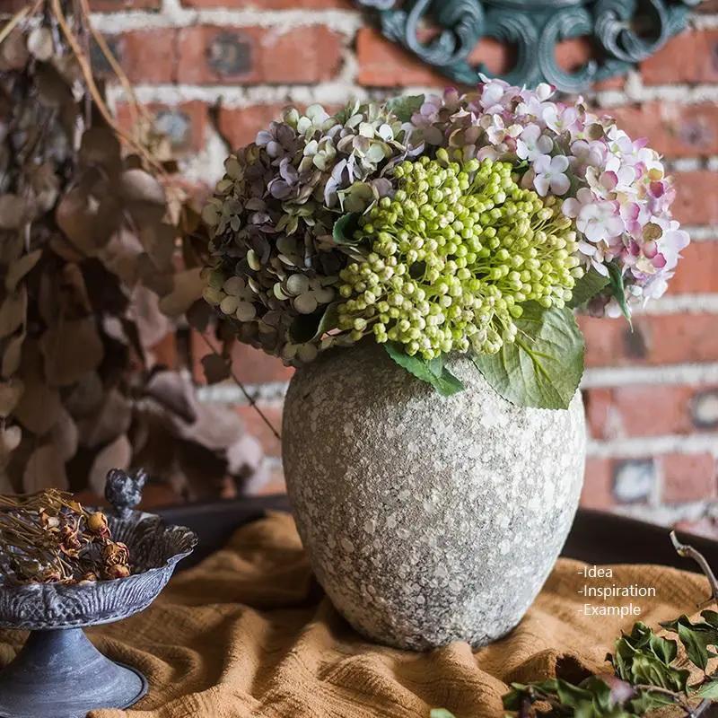 Cement Pot Pompeii Style Handmade Art Jar Pot by RusticReach