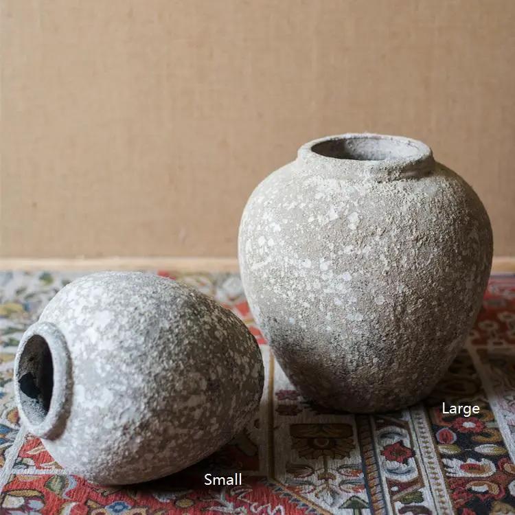 Cement Pot Pompeii Style Handmade Art Jar Pot by RusticReach