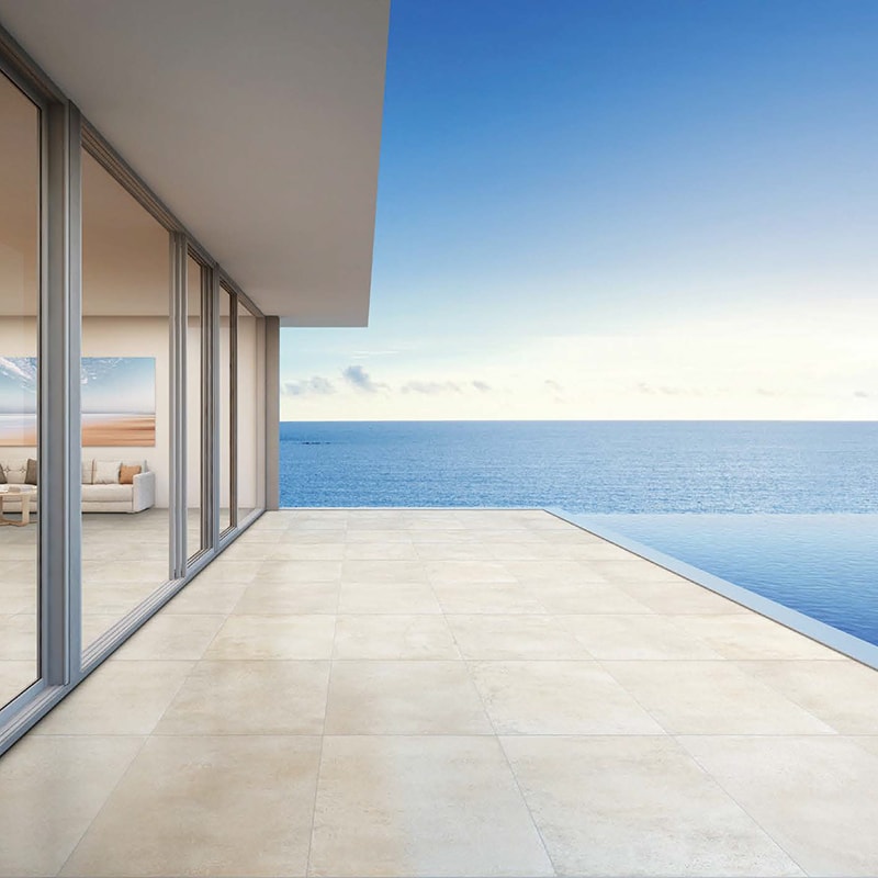 Cemento Sand Honed Concrete Look Porcelain Tiles 12x24 Porcelain Honed 12x24 Tiles — 2