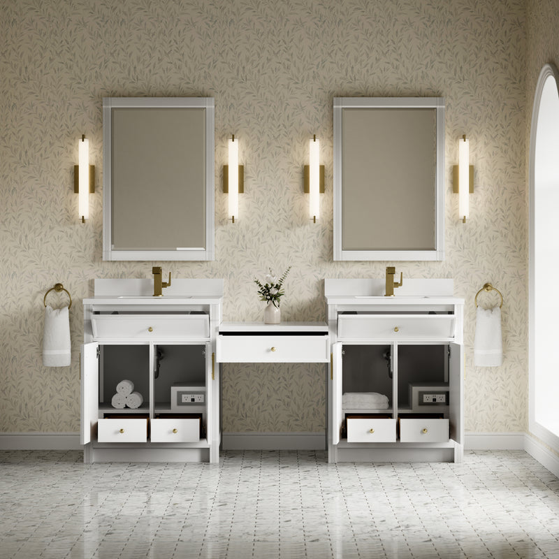 James Martin Bellshire 84" Single Bathroom Vanity, Bright White, view 5