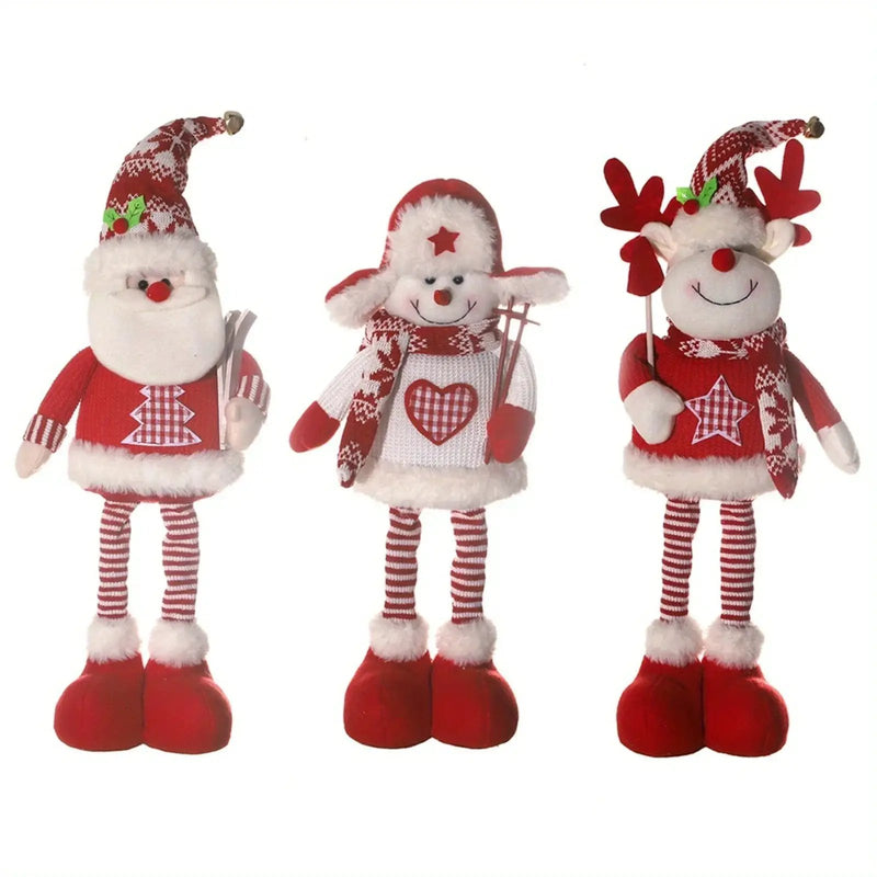 Ceramic Christmas Figurines with Santa, Snowman and Reindeer Designs by House Of Avana