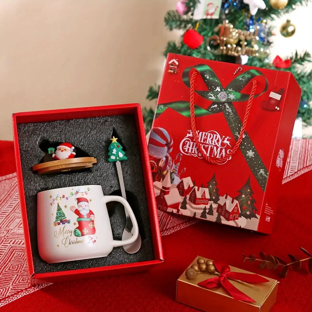 Ceramic Christmas Mug, Heat Resistant Patterned Design by House Of Avana