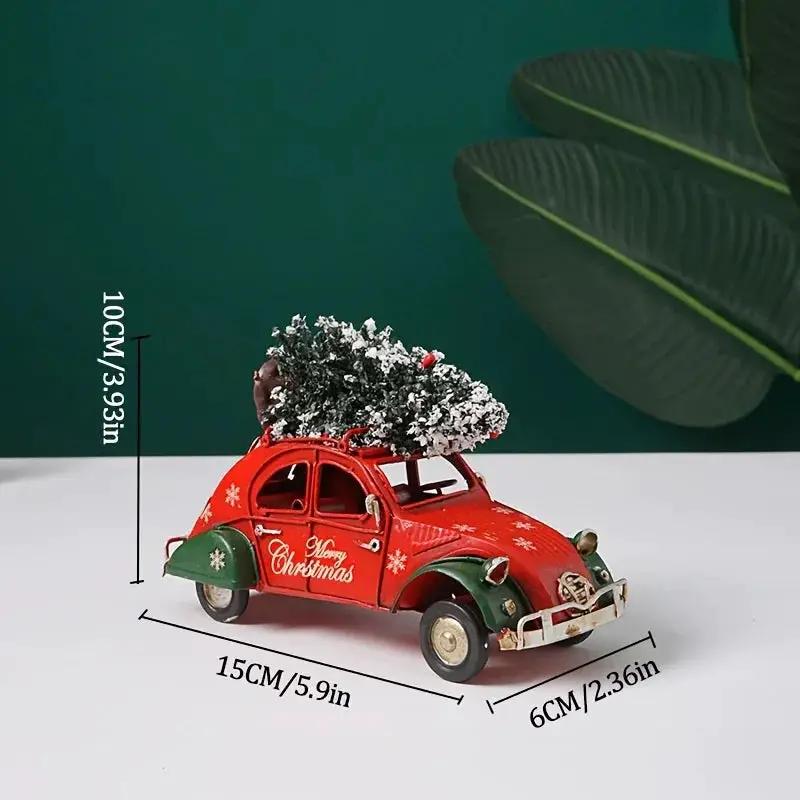 Ceramic Christmas Statue, Red and Green, Decorative Figurine by House Of Avana