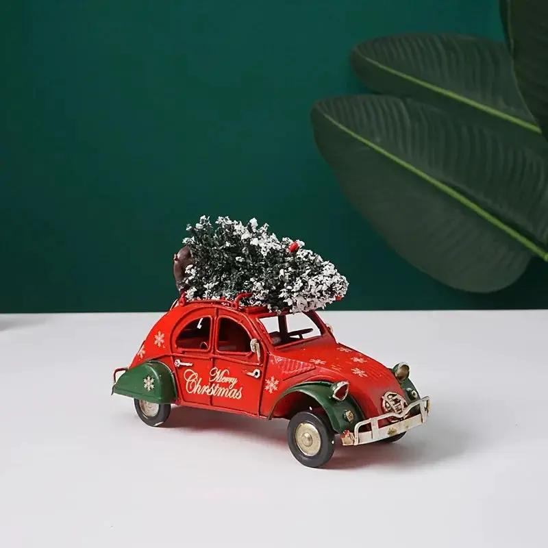 Ceramic Christmas Statue, Red and Green, Decorative Figurine by House Of Avana