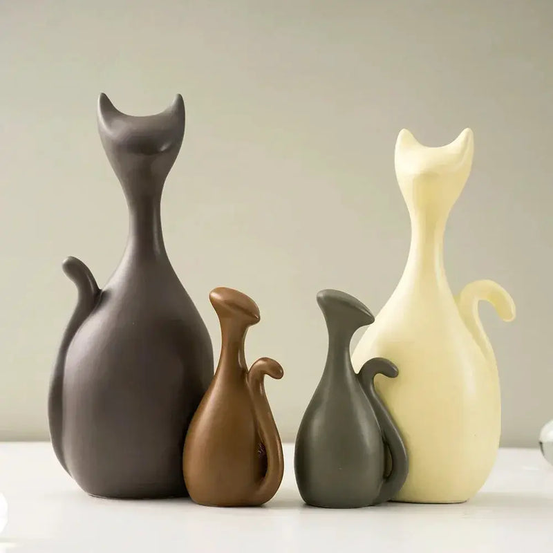 Ceramic Figurines - Modern Ceramic Small by House Of Avana