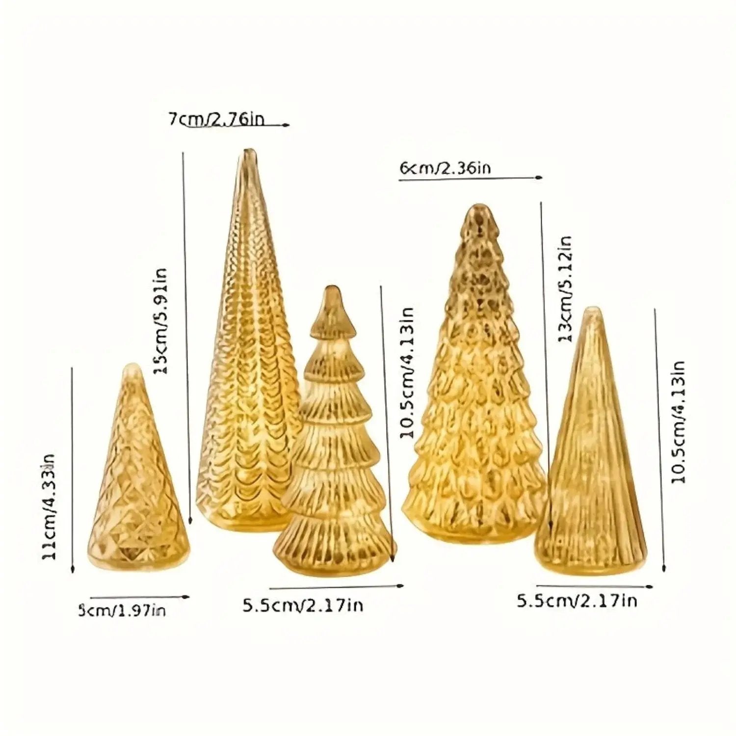 Ceramic Glowing Christmas Tree Figurine with Colorful Lights by House Of Avana