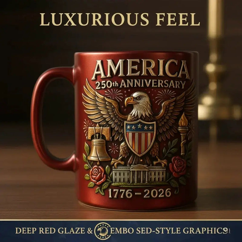 Ceramic Mug - Patriotic Ceramic 14oz by House Of Avana