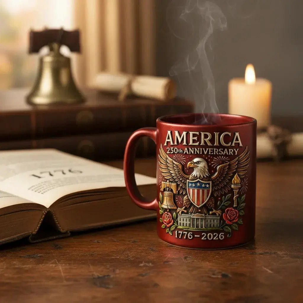 Ceramic Mug - Patriotic Ceramic 14oz by House Of Avana