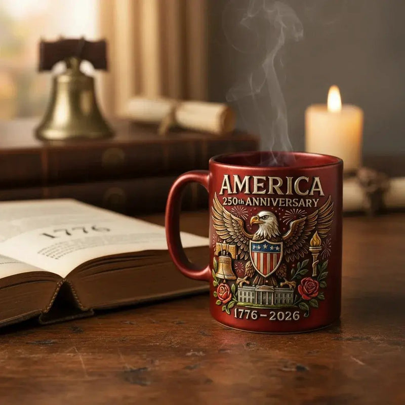 Ceramic Mug - Patriotic Ceramic 14oz by House Of Avana
