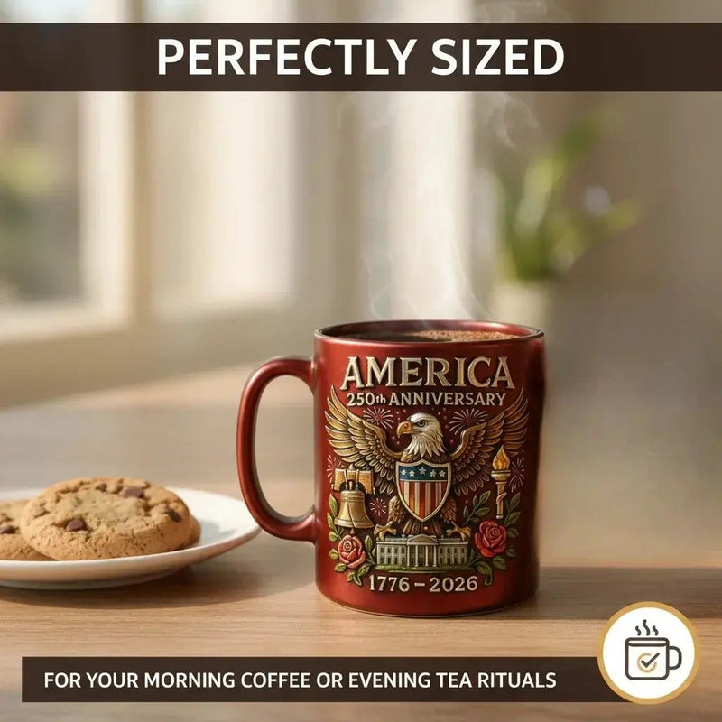 Ceramic Mug - Patriotic Ceramic 14oz by House Of Avana