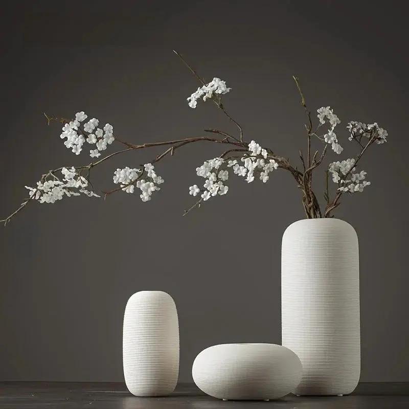Ceramic Scandinavian Vase for Tabletop Flower Arrangement by House Of Avana