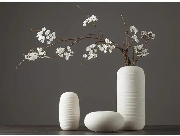 Ceramic Scandinavian Vase for Tabletop Flower Arrangement by House Of Avana