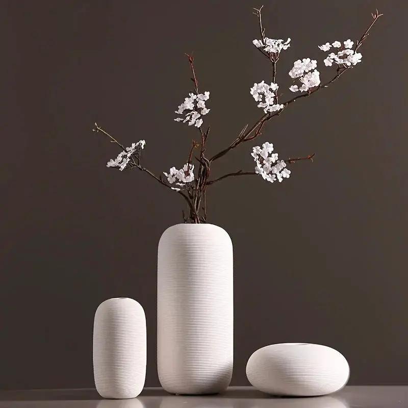 Ceramic Scandinavian Vase for Tabletop Flower Arrangement by House Of Avana