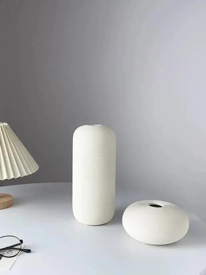 Ceramic Scandinavian Vase for Tabletop Flower Arrangement by House Of Avana