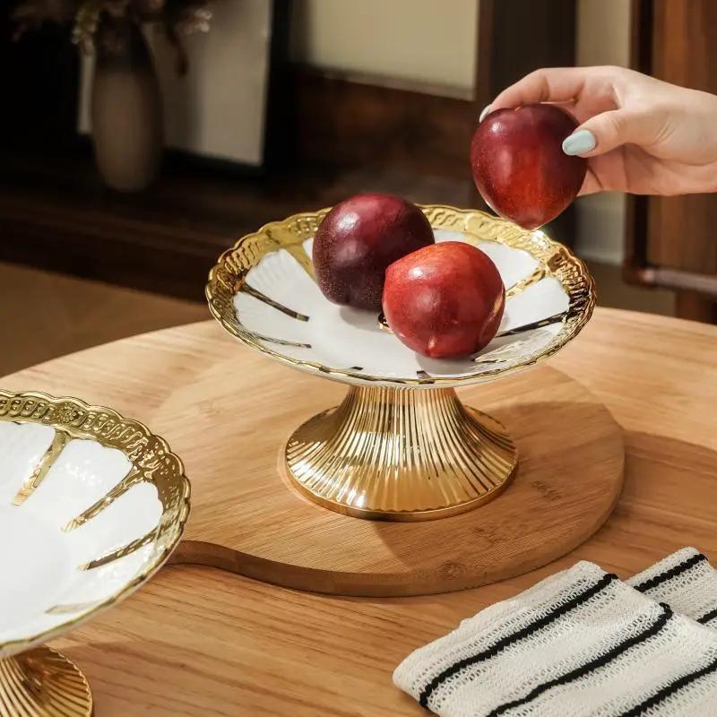 Ceramic Tray - Decorative Ceramic White by House Of Avana