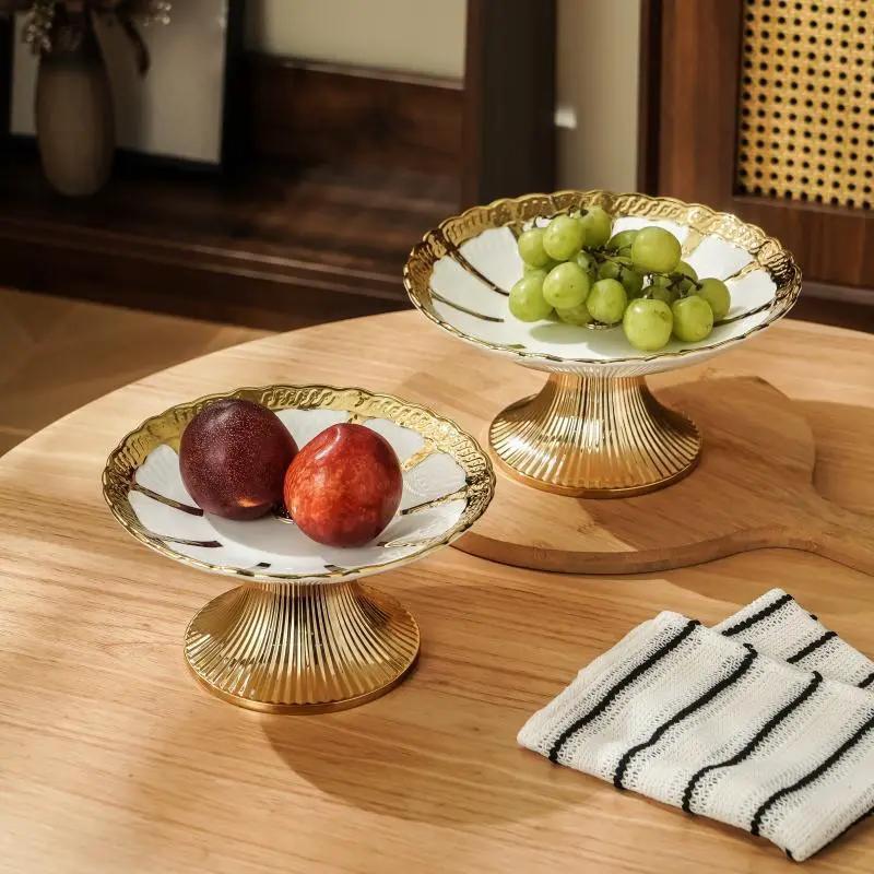 Ceramic Tray - Decorative Ceramic White by House Of Avana