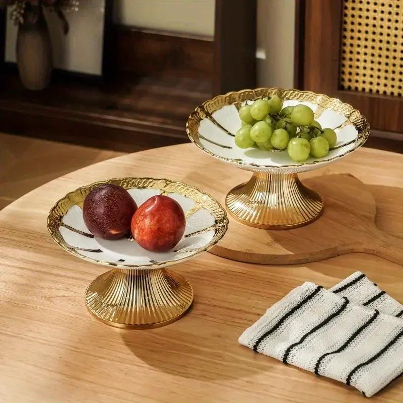 Ceramic Tray - Decorative Ceramic White by House Of Avana