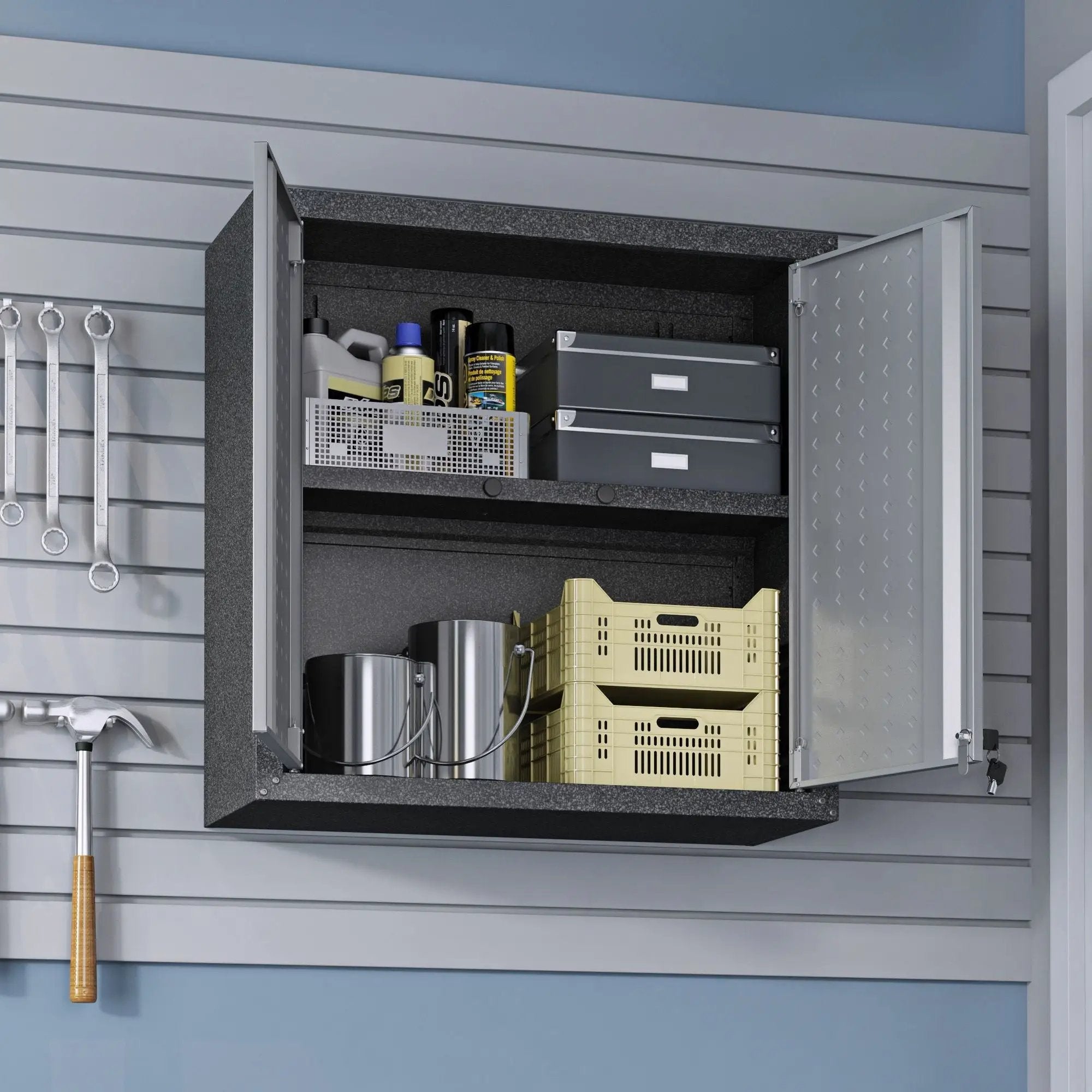 Fortress - Floating Garage Cabinet by HouseOfZazla
