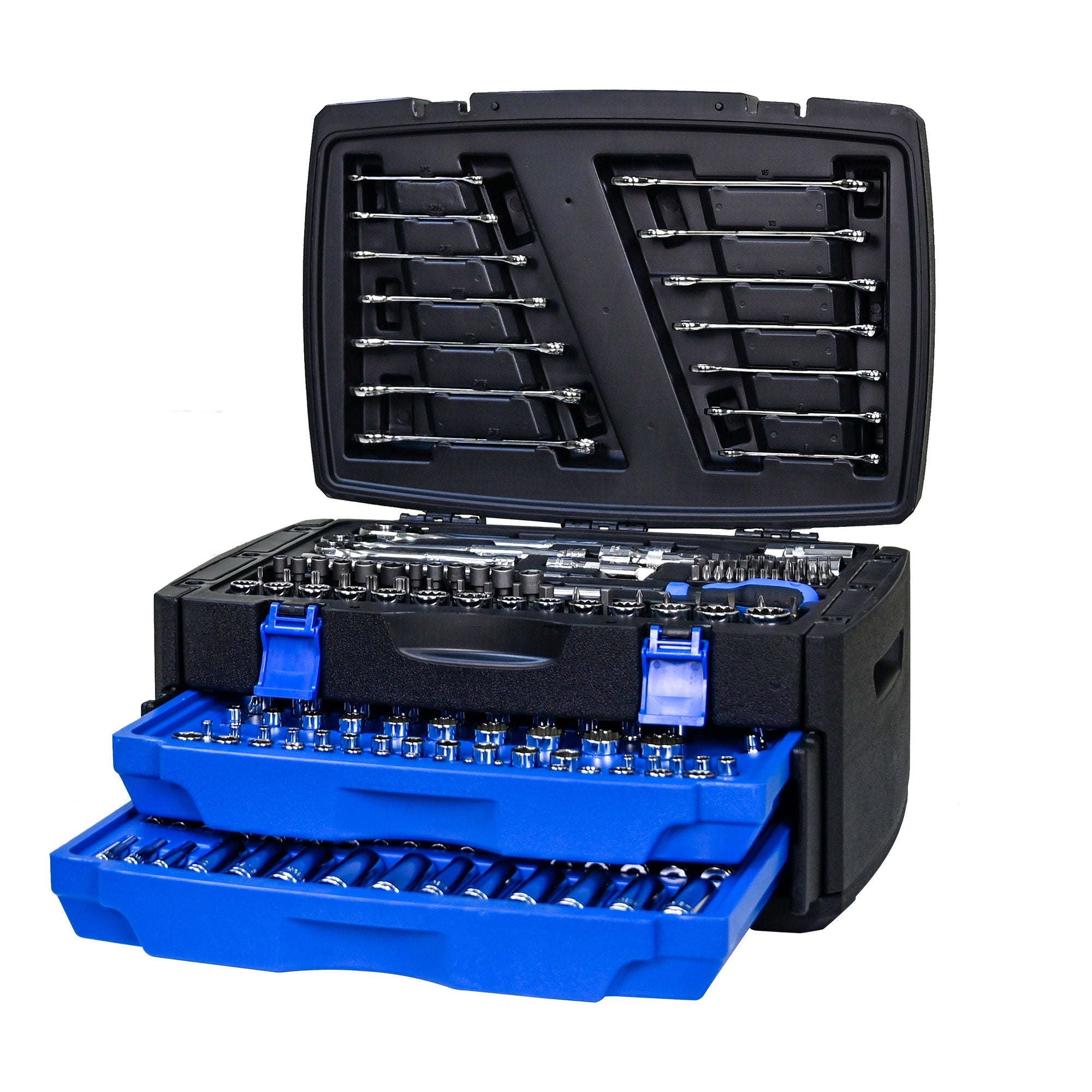Tool Box With 266 Pieces Hand Tool Set - Black by HouseOfZazla