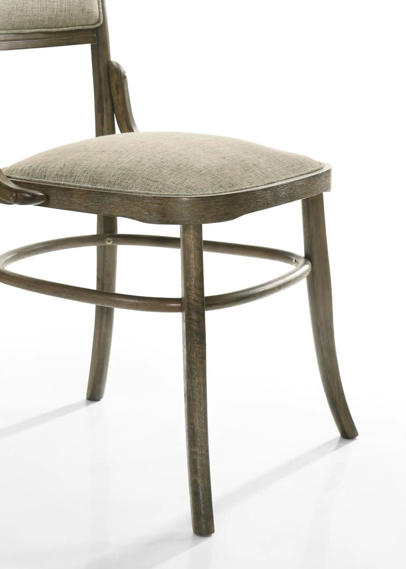 Bistro - Wide Dining Chair With Cushion (Set of 2) - Vintage Walnut by HouseOfZazla